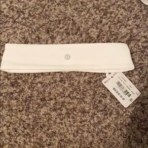 White lululemon head band